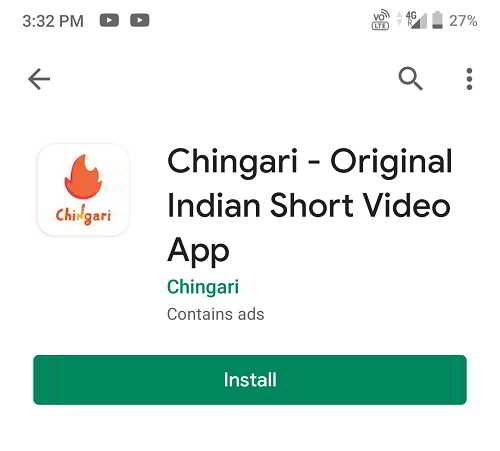 What is chingari app?