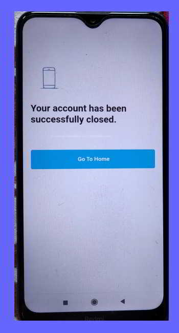 your paytm account has been successfully closed