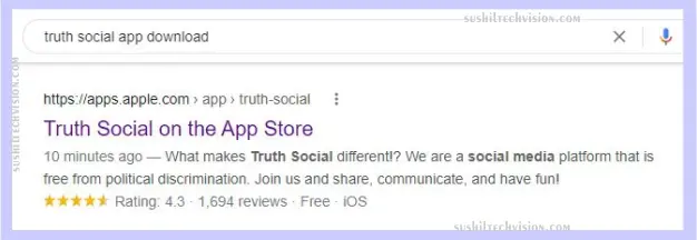 Donald Trump's Truth Social App Download कैसे करें 2 search Truth Social App