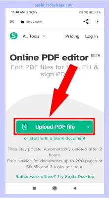 Upload PDF File