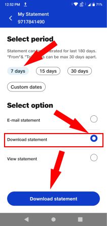 download 7 day call details statement